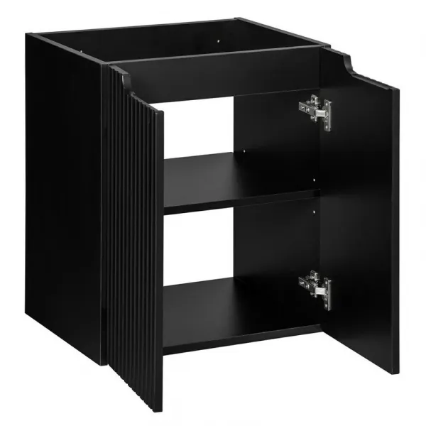 ArtCom Skrinka pod umývadlo NOVA Black 82-50-2D | 50 cm s dvierkami