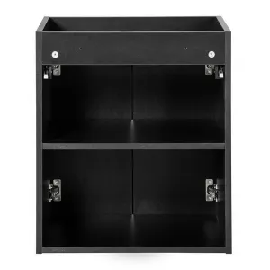 ArtCom Skrinka pod umývadlo NOVA Black 82-50-2D | 50 cm s dvierkami