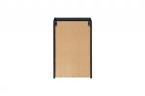 ArtCom Závesná skrinka do kúpeľne s košom NOVA Black 81-40-1D | 40 cm