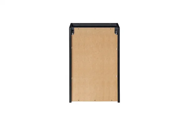 ArtCom Závesná skrinka do kúpeľne s košom NOVA Black 81-40-1D | 40 cm