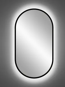 ArtCom LED zrkadlo APOLLO | čierna 50 x 90 cm