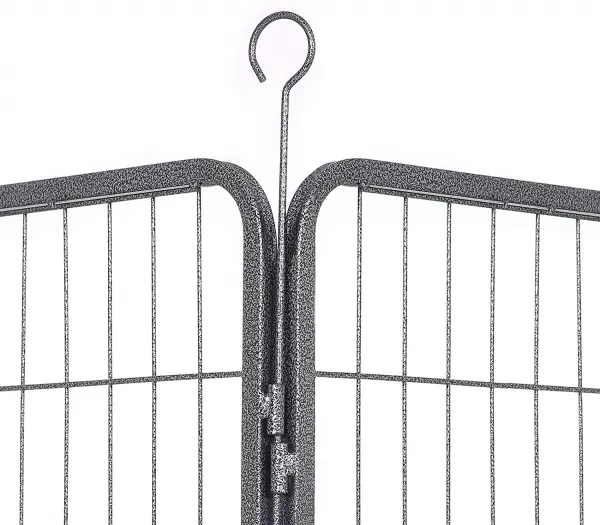 SONGMICS Ohrádka pre zvieratá Belino 159 cm šedá