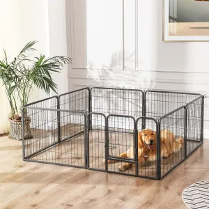 SONGMICS Ohrádka pre zvieratá Belino 159 cm šedá