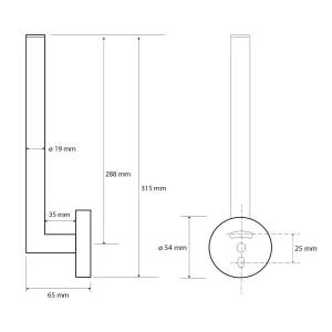 X-ROUND držák toaletního papíru rezervní na 2 role, chrom XR707