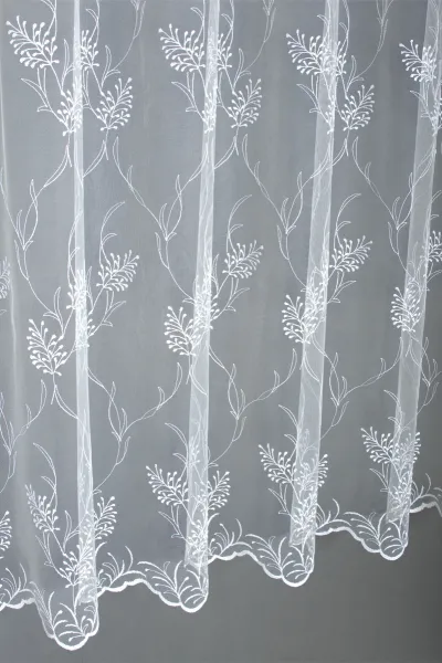 Záclona markizeta, Dita metráž, biela 150 cm