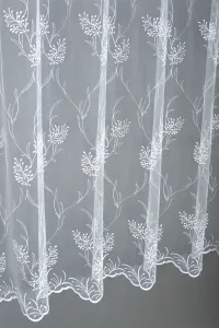 Záclona markizeta, Dita metráž, biela 150 cm