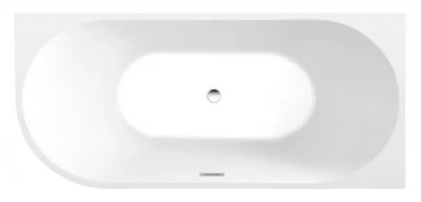 AQUALINE - TIBERA R rohová stojaca vaňa 170x80cm, biela E1015