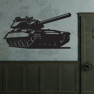 Drevený obraz - Tank