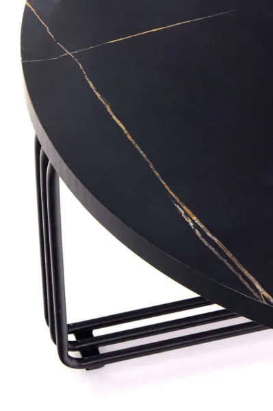HALMAR Konferenčný stolík ANTICA 80 cm čierny