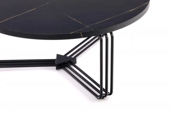 HALMAR Konferenčný stolík ANTICA 80 cm čierny