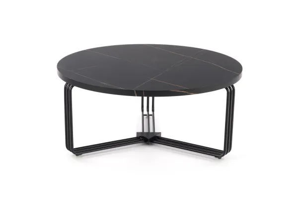 HALMAR Konferenčný stolík ANTICA 80 cm čierny