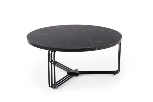 HALMAR Konferenčný stolík ANTICA 80 cm čierny