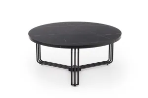 HALMAR Konferenčný stolík ANTICA 80 cm čierny