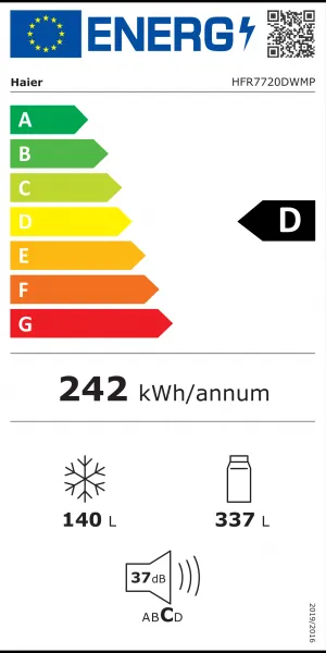 Haier HFR7720DWMP + BENEFIT