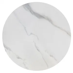 HALMAR Konferenční stolek Acuna 60 cm bílý mramor/černý
