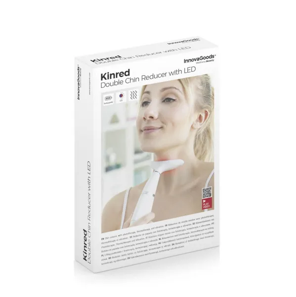 InnovaGoods Masážní přístroj na dvojitou bradu s fototerapií, termoterapií a vibracemi Kinred