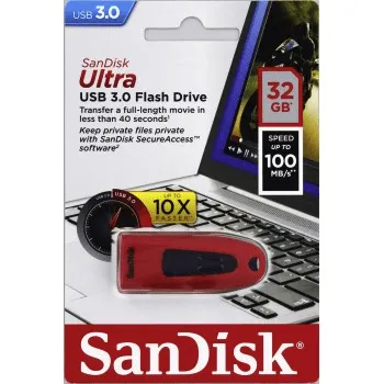 SanDisk Ultra USB 3.0 32 GB červená 85235110