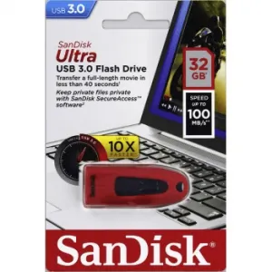 SanDisk Ultra USB 3.0 32 GB červená 85235110