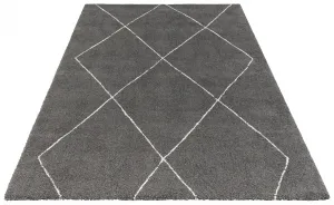 ELLE Decoration koberce Kusový koberec Glow 103662 Dark Grey / Cream z kolekcie Elle - 80x150 cm