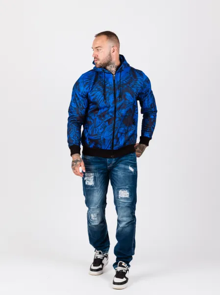 Pánska mikina CIPO & BAXX CL559 SAXEEBLUE Farba: Modrá, Konfekčná veľkosť: M