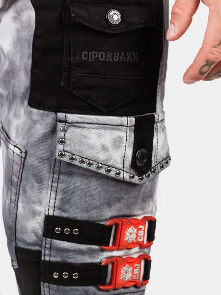 Pánske rifle CIPO & BAXX CD805 GRAY Farba: Sivá, Konfekčná veľkosť: W30/L34