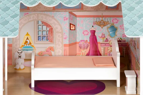 Veľký domček pre bábiky Barbie so súpravou nábytku