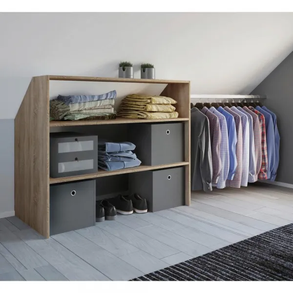 Regál Pod Skosenú Stenu 90/100/50 Cm, Dub Sonoma