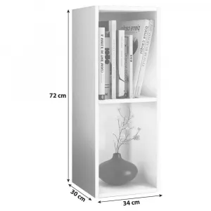 Regál Na Šanóny Š: 34 Cm, Biely