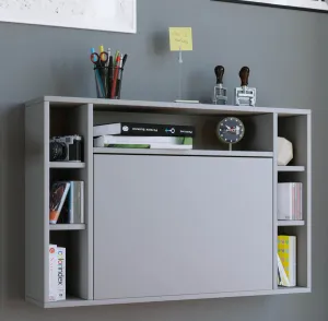 VCM Nástěnný Laptop stůl Wandila, šedý