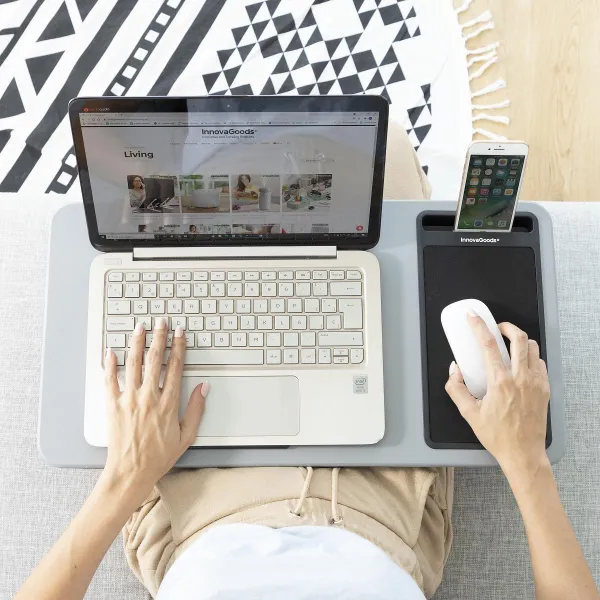 InnovaGoods Přenosný stolek na notebook XL Deskion
