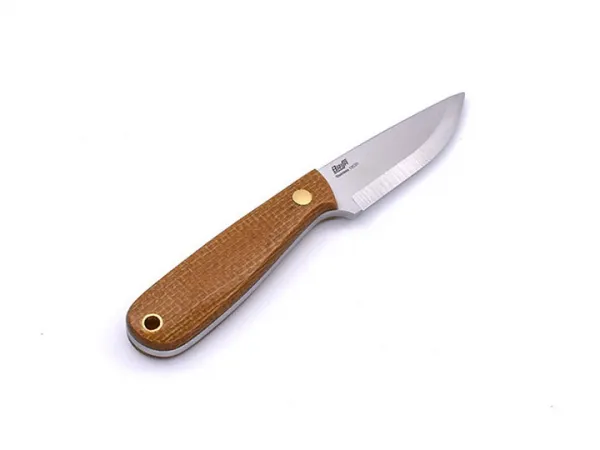 Brisa (EnZo) Nôž Brisa Necker 70 Scandi / Mustard Micarta / Multicarry