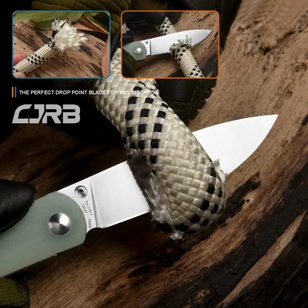 CJRB Ria J1917 Natural Jade G10