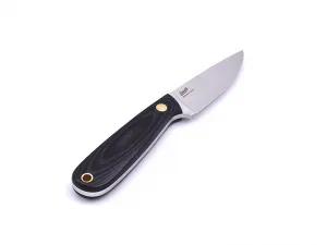 Brisa (EnZo) Nôž Brisa Necker 70 Flat / Black Micarta / Multicarry