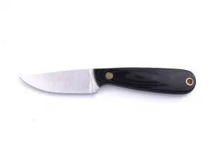 Brisa (EnZo) Nôž Brisa Necker 70 Flat / Black Micarta / Multicarry