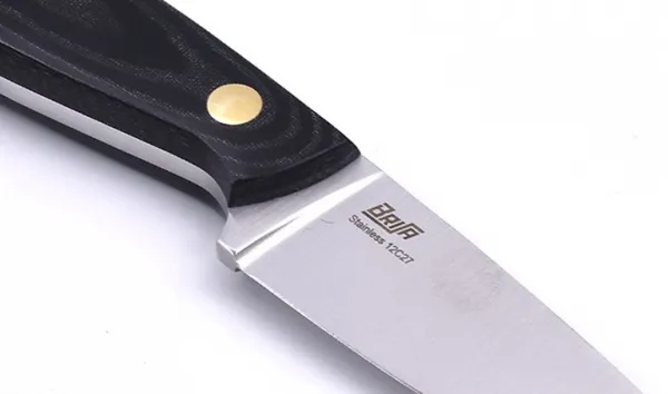 Brisa (EnZo) Nôž Brisa Necker 70 Flat / Black Micarta / Multicarry