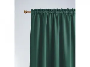 Tmavozelenýzatemňujúcizávesnariasiacupásku140x250cm