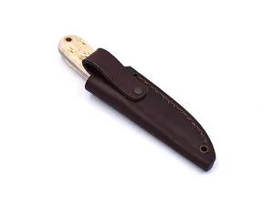Brisa (EnZo) Nôž Brisa Necker 70 Scandi / Curly Birch / Leather