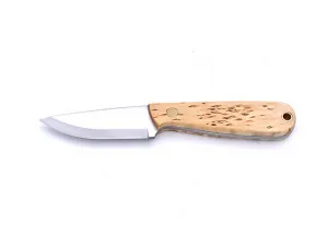 Brisa (EnZo) Nôž Brisa Necker 70 Scandi / Curly Birch / Leather