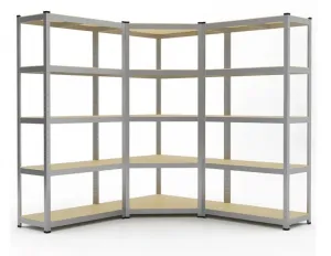 DomTextilu Stabilnýrohovýkovovýúložnýregáls5policami180x90x40 46730