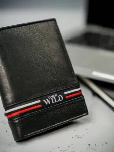 Moderná pánska peňaženka s pruhom Wild