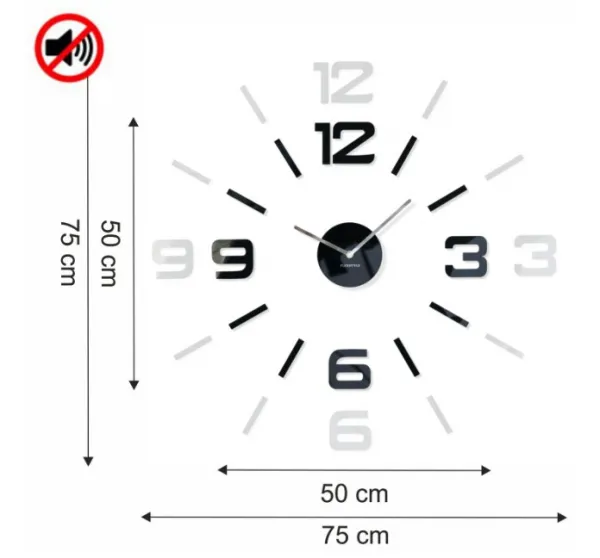 Čiernenástennéhodinyveľké40297
