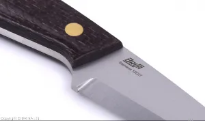 Brisa (EnZo) Nôž Brisa Bobtail 80 Scandi / Bison Micarta / Multicarry