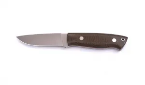 Brisa (EnZo) Nôž Brisa Trapper 95 N690 Flat / Green Micarta / Sheath Bushcraft 95