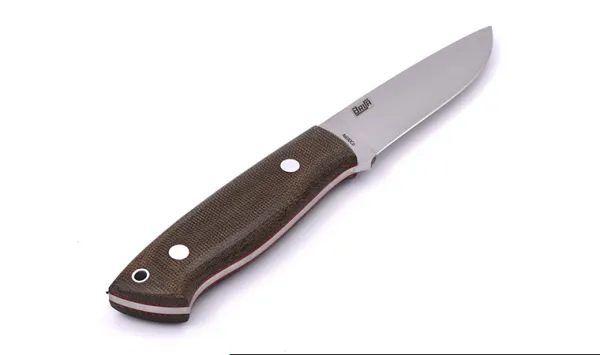 Brisa (EnZo) Nôž Brisa Trapper 95 N690 Flat / Green Micarta / Sheath Bushcraft 95