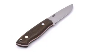 Brisa (EnZo) Nôž Brisa Trapper 95 N690 Flat / Green Micarta / Sheath Bushcraft 95