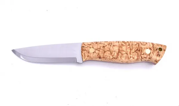 Brisa (EnZo) Nôž Brisa Trapper 95 Elmax Scandi / Stabilized Curly Birch / Sheath Bushcraft 95