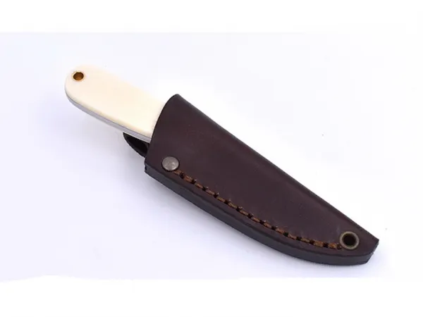 Brisa (EnZo) Nôž Brisa Necker 70 Flat / Ivory Micarta / Leather