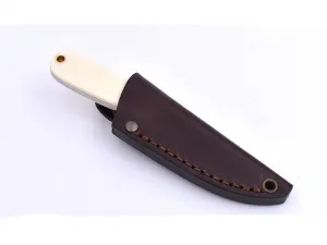 Brisa (EnZo) Nôž Brisa Necker 70 Flat / Ivory Micarta / Leather