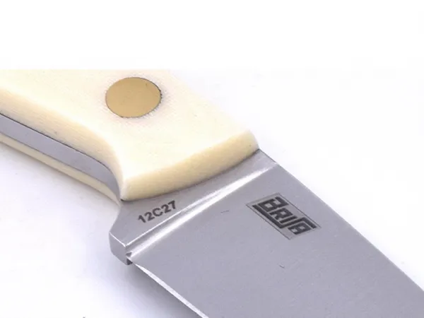 Brisa (EnZo) Nôž Brisa Necker 70 Flat / Ivory Micarta / Leather