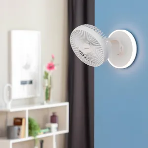 InnovaGoods Stolní ventilátor FanLed s USB nabíjením a LED diodami
